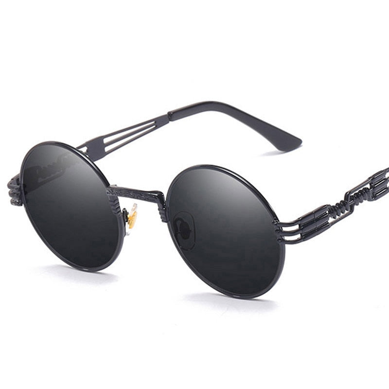 Classic Round Steampunk Sunglasses Men