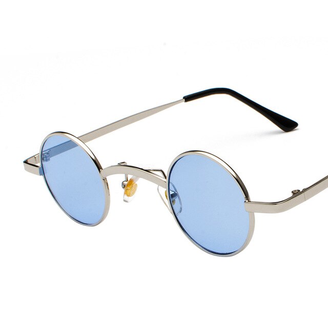 New Brand Designer Classic Small Round Sunglasses Men